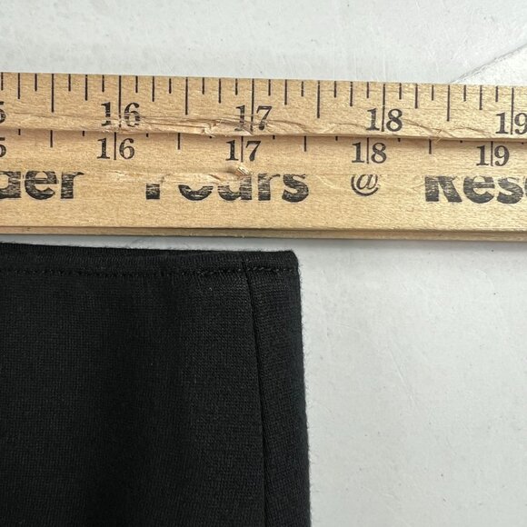Spanx Super Smooth Pants Women's 34x26* Ponte Flare Crop Front Seam Black Tag 1X - Picture 16 of 16